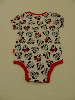 NWOT 12 MO. DISNEY BABY SHORT SLEEVE MINNIE MOUSE 2-PACK BODYSUITS