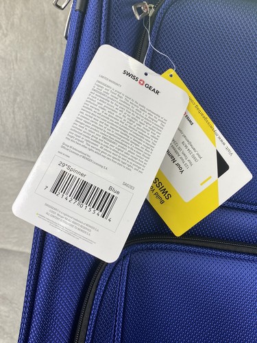 Brand NWT Swiss Gear Softside Expandable Luggage Blue Large 29&rdquo; Inch SAG283