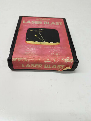 LASER BLAST Atari 2600 Video Game Cartridge Tested Works Activision