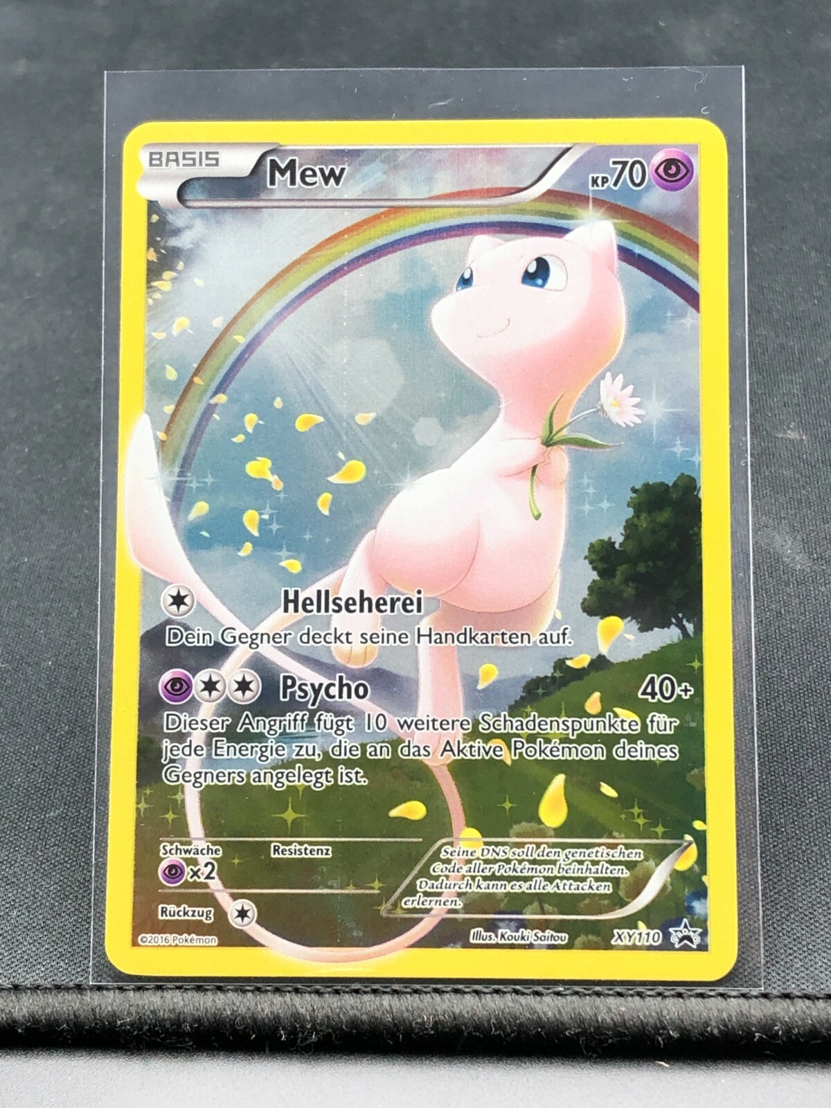 Mew XY110 Black Star Promo Near Mint Full Art Holo Pokemon TCG DE