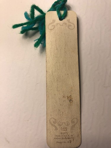 Vintage 1972 Cat Bookmark Tassel Whimsical Mouse Bird Butterfly Friend 70s/80s