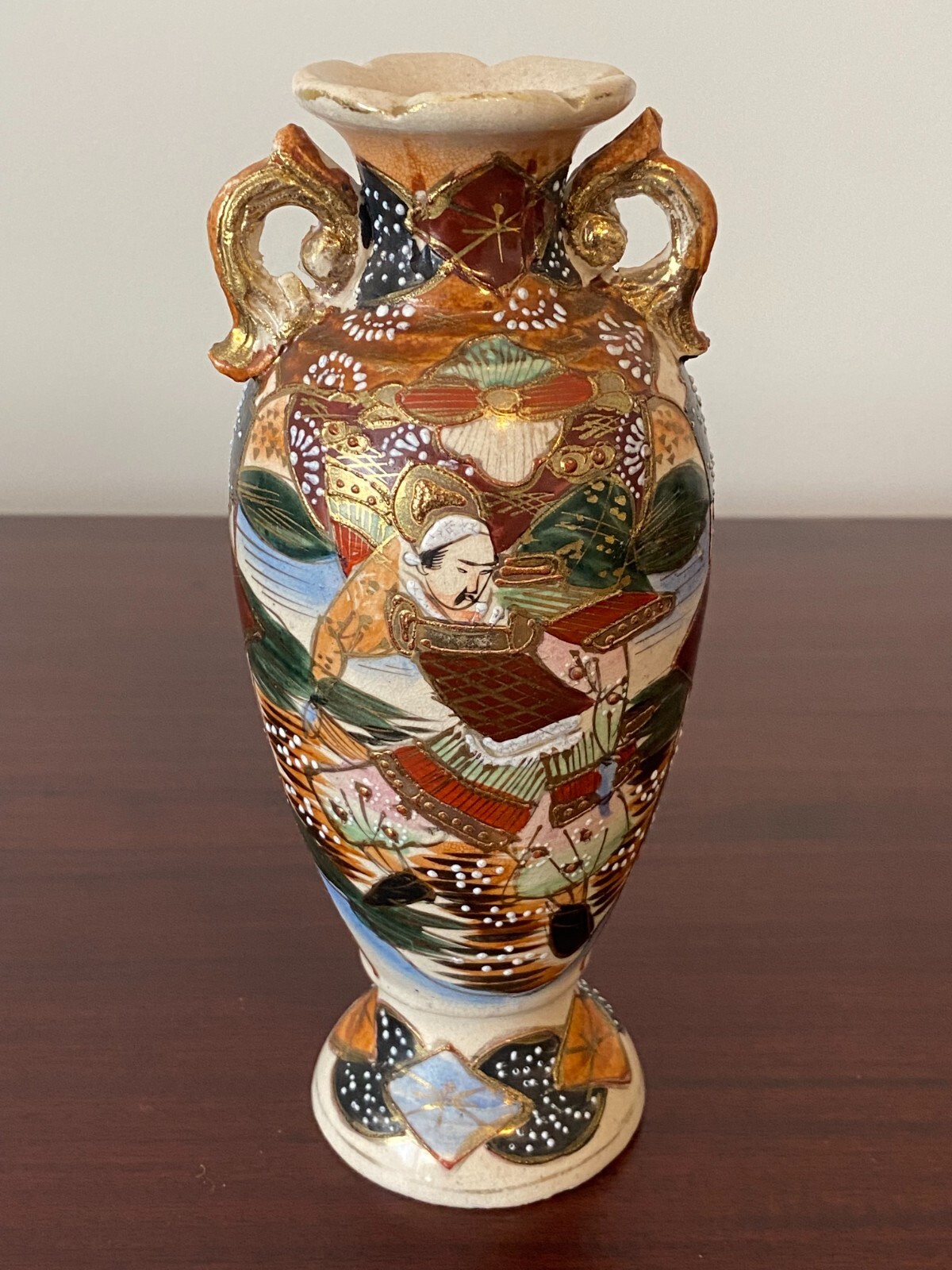 satsuma ANTIQUE JAPANESE SATSUMA VASE MEIJI PERIOD 10