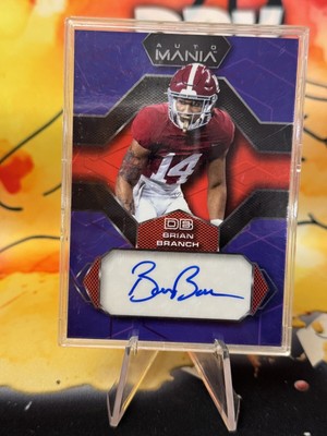 2022 Wild Card Auto Mania Brian Branch Auto RC Detroit Lions / Alabama