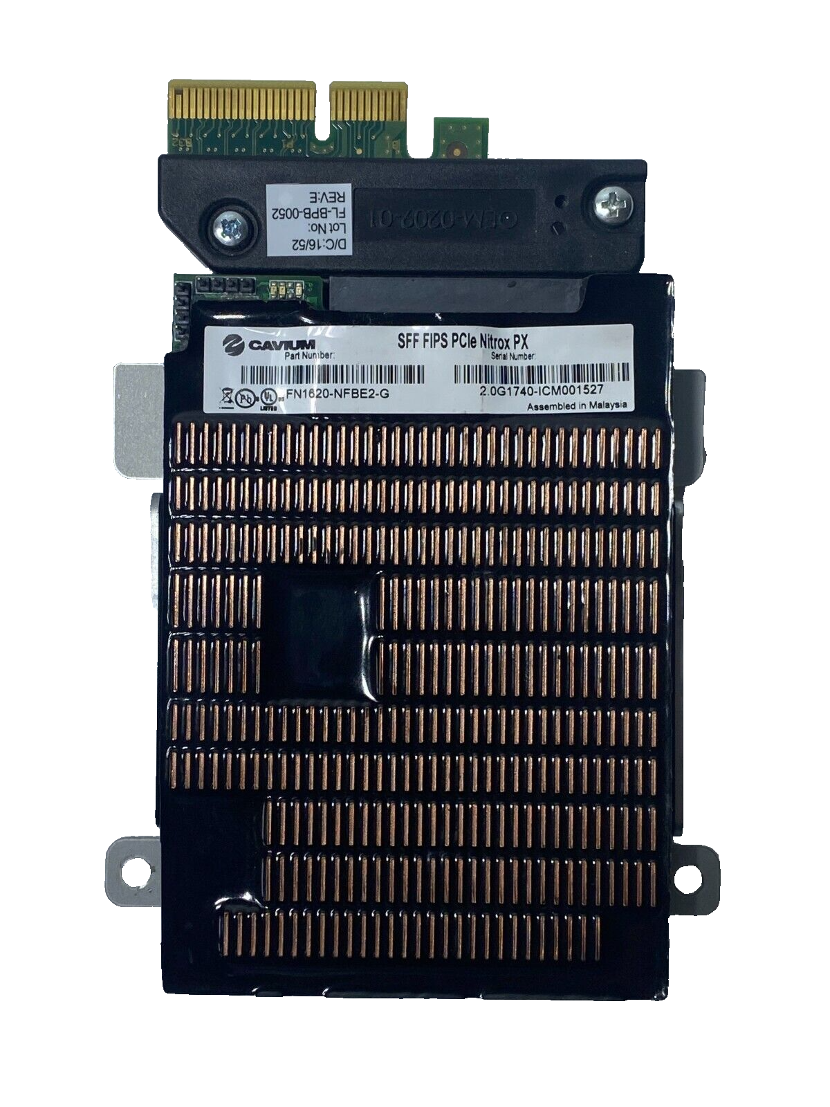 Cavium Networks SFF FIPS PCIe Nitrox PX FN1620-NFBE2-G Cryptographic Card