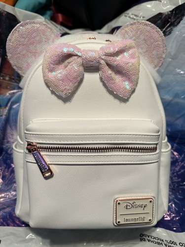 Loungefly Disney Minnie Mouse Iridescent Sequin Mini  display picture 3
