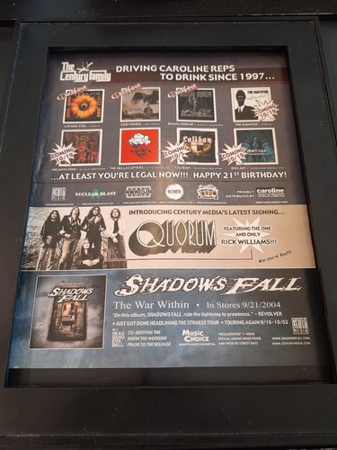 Century Media Records 2004 Rare Original Promo Poster Ad