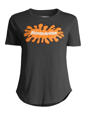 Splat Nickelodeon Nick Toons Juniors' Graphic Logo T-Shirt Size 2XL