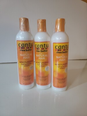X3 CANTU SHEA BUTTER FOR NATURAL HAIR MOISTURIZING CURL ACTIVATOR CREAM 12OZ