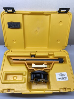 Berger Model 135 Optical Level / Builder's Level with Hardshell case.