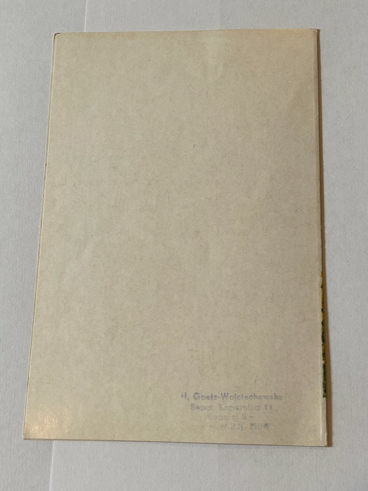 Vintage Used 1978 Embossed Polish Easter Greeting Card Chick w Hand Mirror