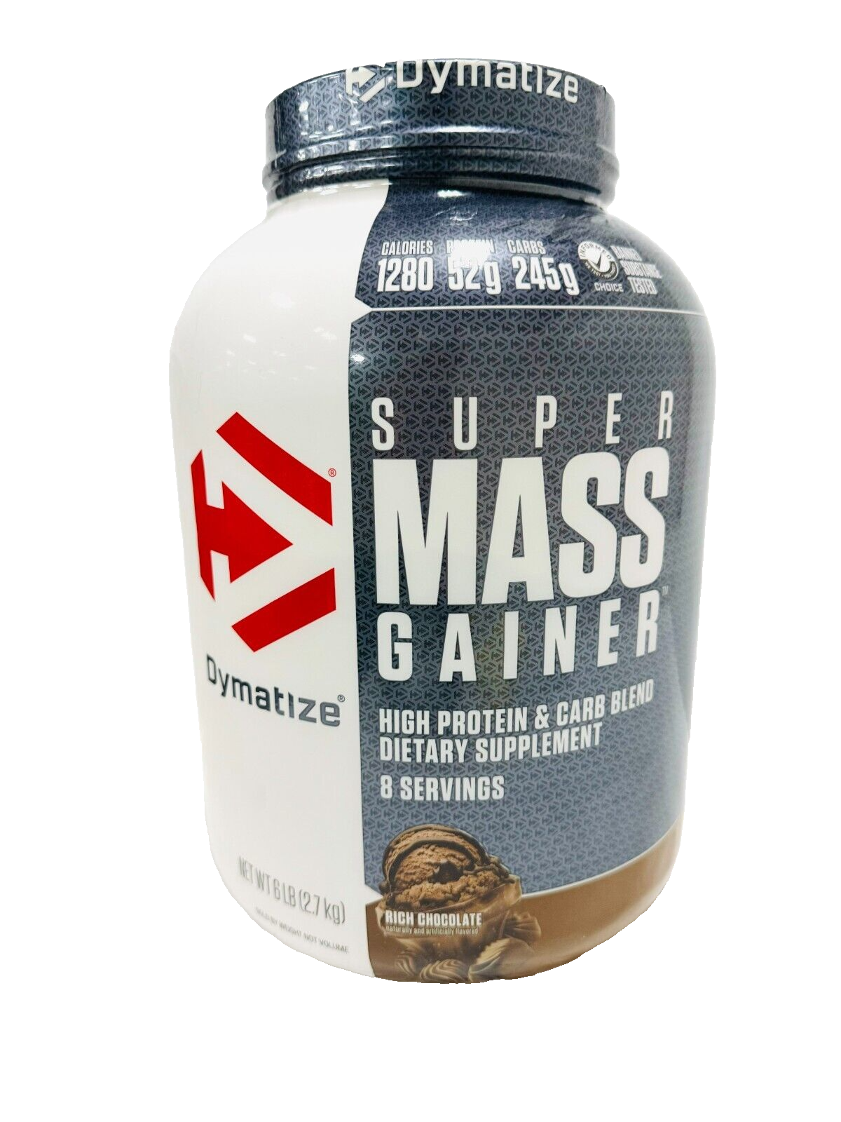 Super Mass Muscle, 6 Lb,  Rich Chocolate, 52g Protein