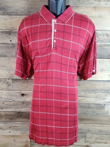 Polo Shirt Large Red Mercercized Cotton Chest 44