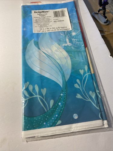 Little Mermaid Ariel Dream Plastic Table Cover Birthday Party Supplies 1 Count