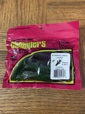 Choppers Bait Craw Tube Sprayed Grass