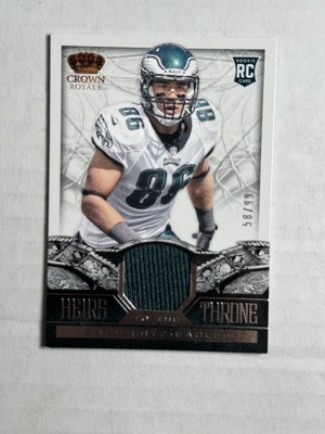 2013 Panini Crown Royale Heirs to the Throne Materials Zach Ertz /99 Eagles RC