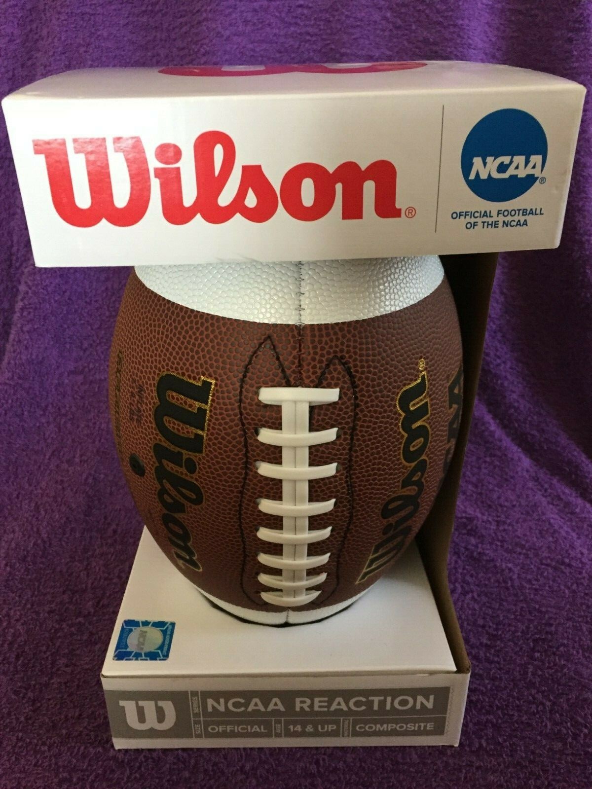 Wilson NCAA Reaction Official Size Football 14+ Years Composite Material   NEW
