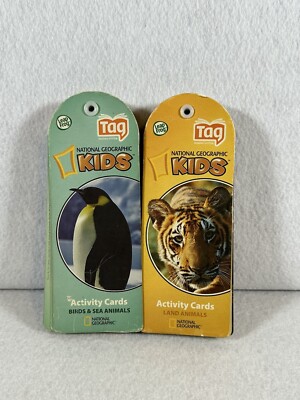 Leapfrog Tag Activity Cards National Geographic Birds Sea Animals Land Animals