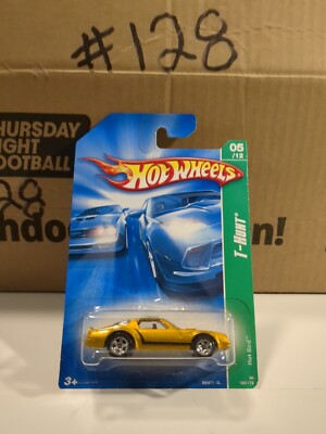 2008 HOT WHEELS TREASURE HUNTS HOT BIRD GOLD PONTIAC TRANS AM W/CARD ISSUES READ