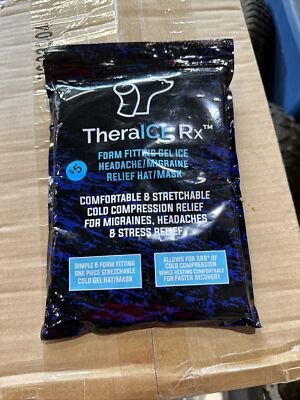 Theraice Rx Form Fitting Gel Ice Headache Relief Hat Therapy Migraine Relief Cap