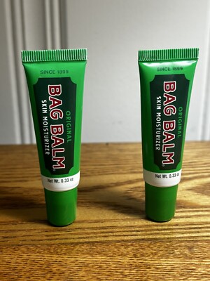 Bag Balm Travel Size Vermont Original Skin Moisturizer .33 oz (2)