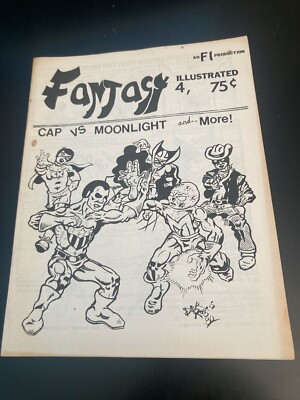Obscure 1980 Fanzine! FANTASY ILLUSTRATED #4, Stories/Art Earlier Comics Fandom!
