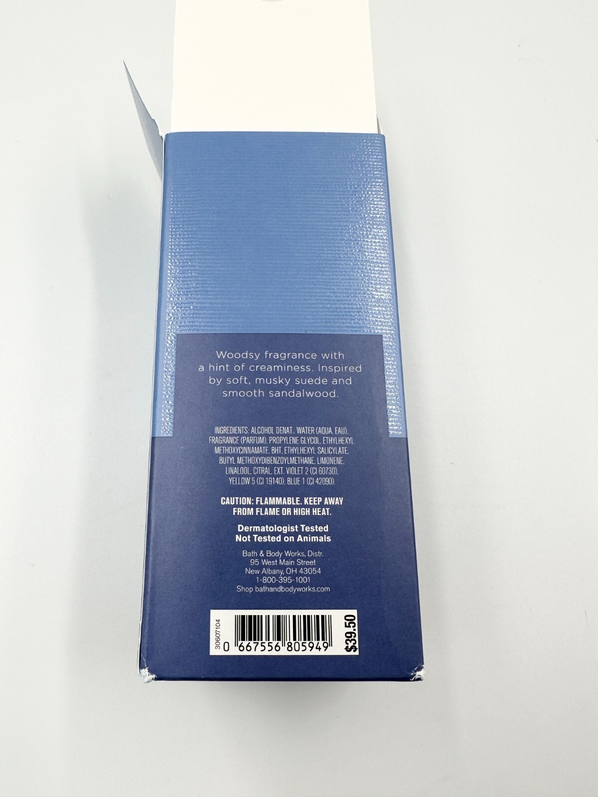 Bath & Body Works SUEDE & SANDALWOOD 3.4 oz Cologne Men&rsquo;s Collection NEW