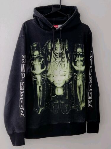FW14 Supreme H.R Giger hooded sweatshirt Black size M medium hoodie Rare | eBay FW14 Supreme H.R Giger hooded sweatshirt Black size M medium hoodie Rare | eBay