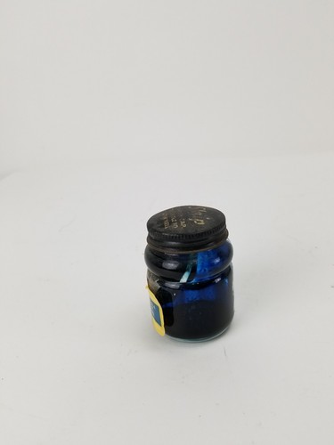 Vintage Sheaffer Skrip Blue #42-  Ink Bottle (Empty Bottle)