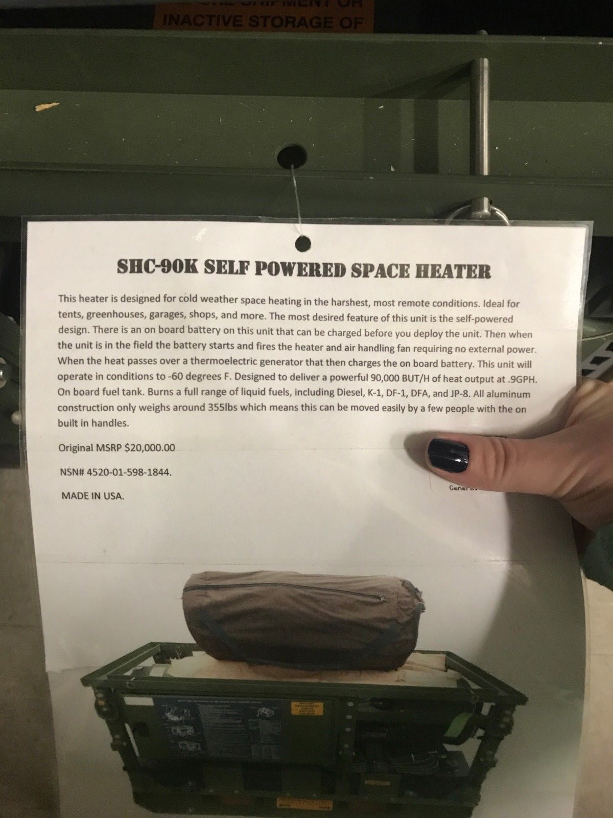 NEW HDT SHC-90K Military Diesel Heater  90K BTU