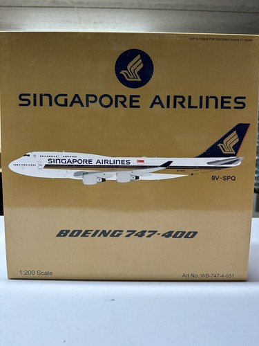 シンガポール航空　B747-400F 1/200 SQ Wings 1/200 Singapore Airlines Boeing 747-400 9V-SPL