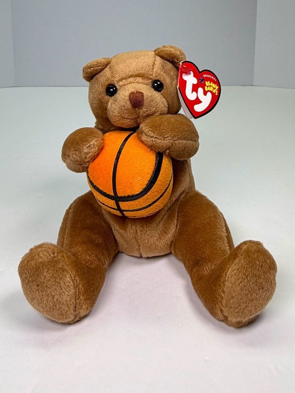 Ty Beanie Babies Hoops The Bear With Basketball