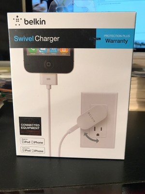 Belkin Swivel Apple 30 Pin 2.1mAh 10 Watt Wall Charger for *iPod//iPhone//iPad*