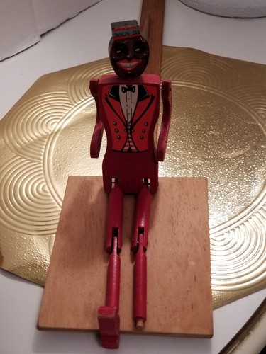 Antique Vintage Dancing Dancin Dan Toy Black Americana Tap Dancer 1938