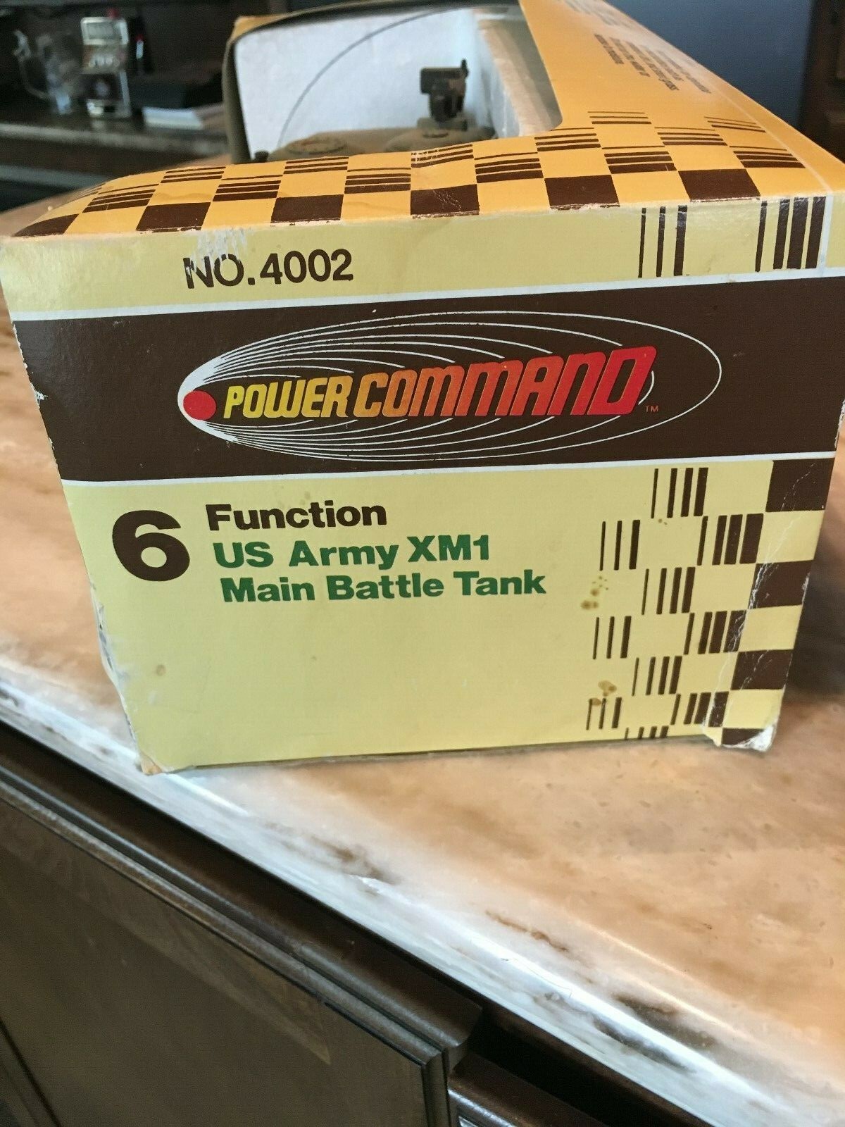 1981 Remco Power Command RC 6 Function US Army XM1 Main Battle Tank with Transmi