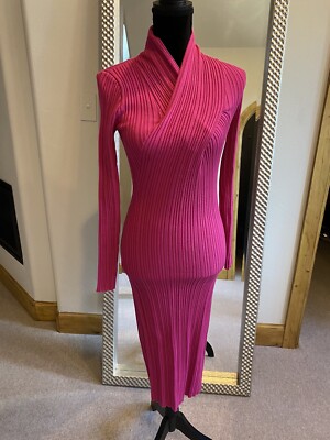 Acler Barbie Pink/Fushia NWT Midi Sweater Dress US 6, UK 10 $495