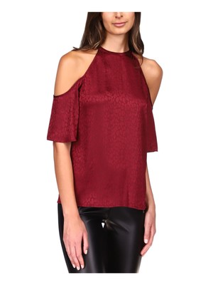 

Женский бордовый топ MICHAEL KORS с развевающимися рукавами на спине Petites P\XL, Burgundy