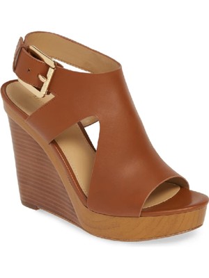 

MICHAEL MICHAEL KORS Женские коричневые сандалии на танкетке 1/2 дюйма на платформе Josephine 9,5 M, Коричневый, 40R7JPHS2L