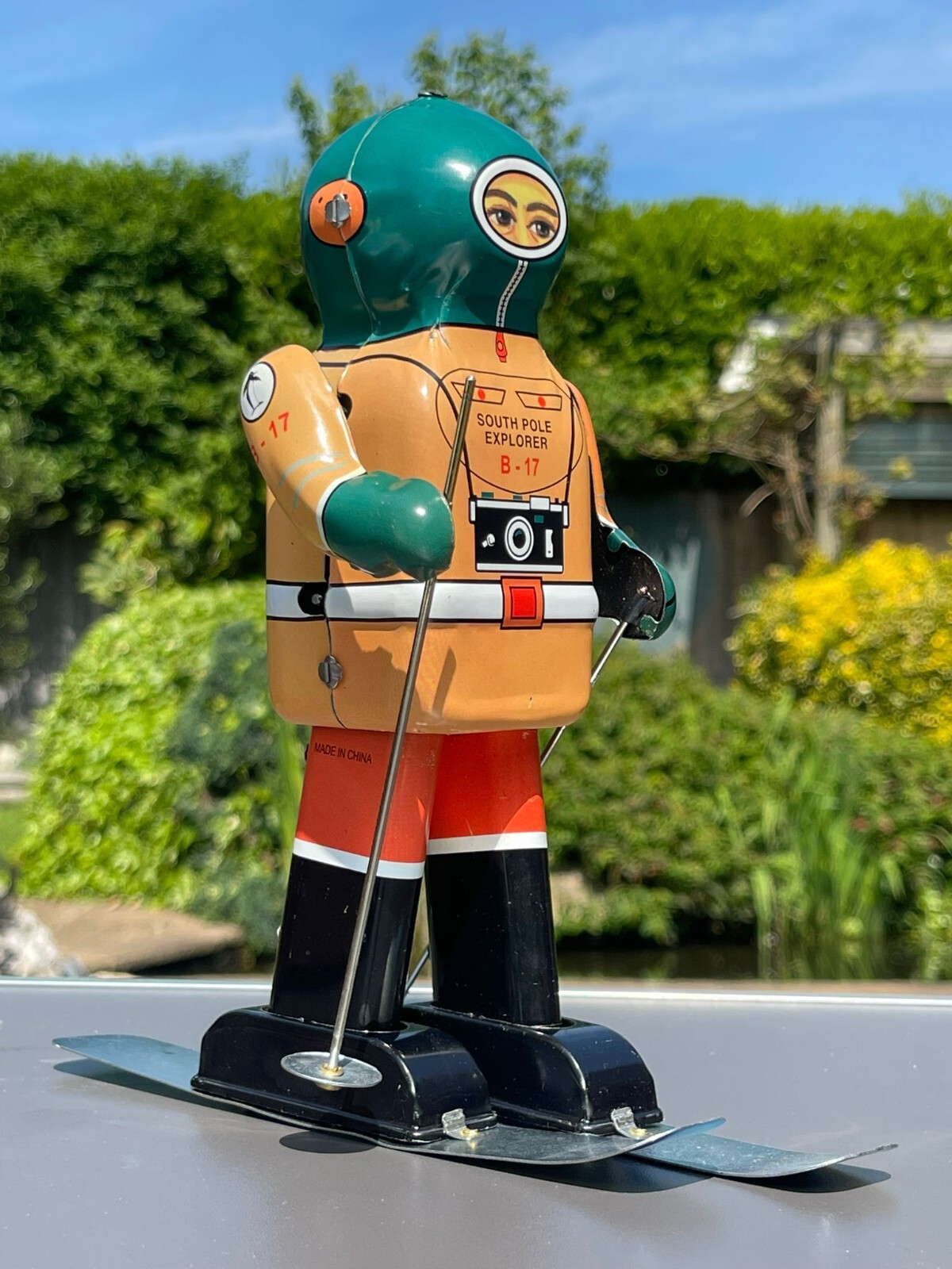 SOUTH POLE EXPLORER ROBOT 南極探検家 B-17 Vintage ORIGINAL Tin Toy SOUTH POLE EXPLORER B-17 BRAND NEW