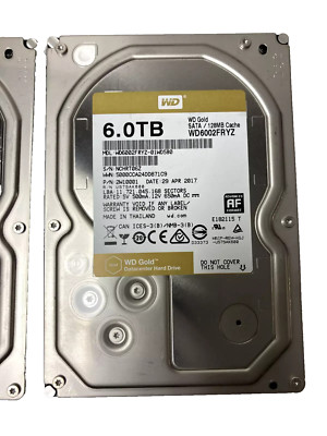 Western Digital Gold 6TB 7.2K 3.5'' SATA WD6002FRYZ-01WD5B0 TESTED
