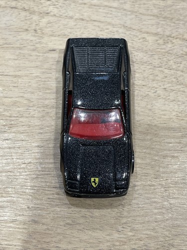 Vintage 1990 Hot Wheels Ferrari 348 Toy Car Five Dot Wheels