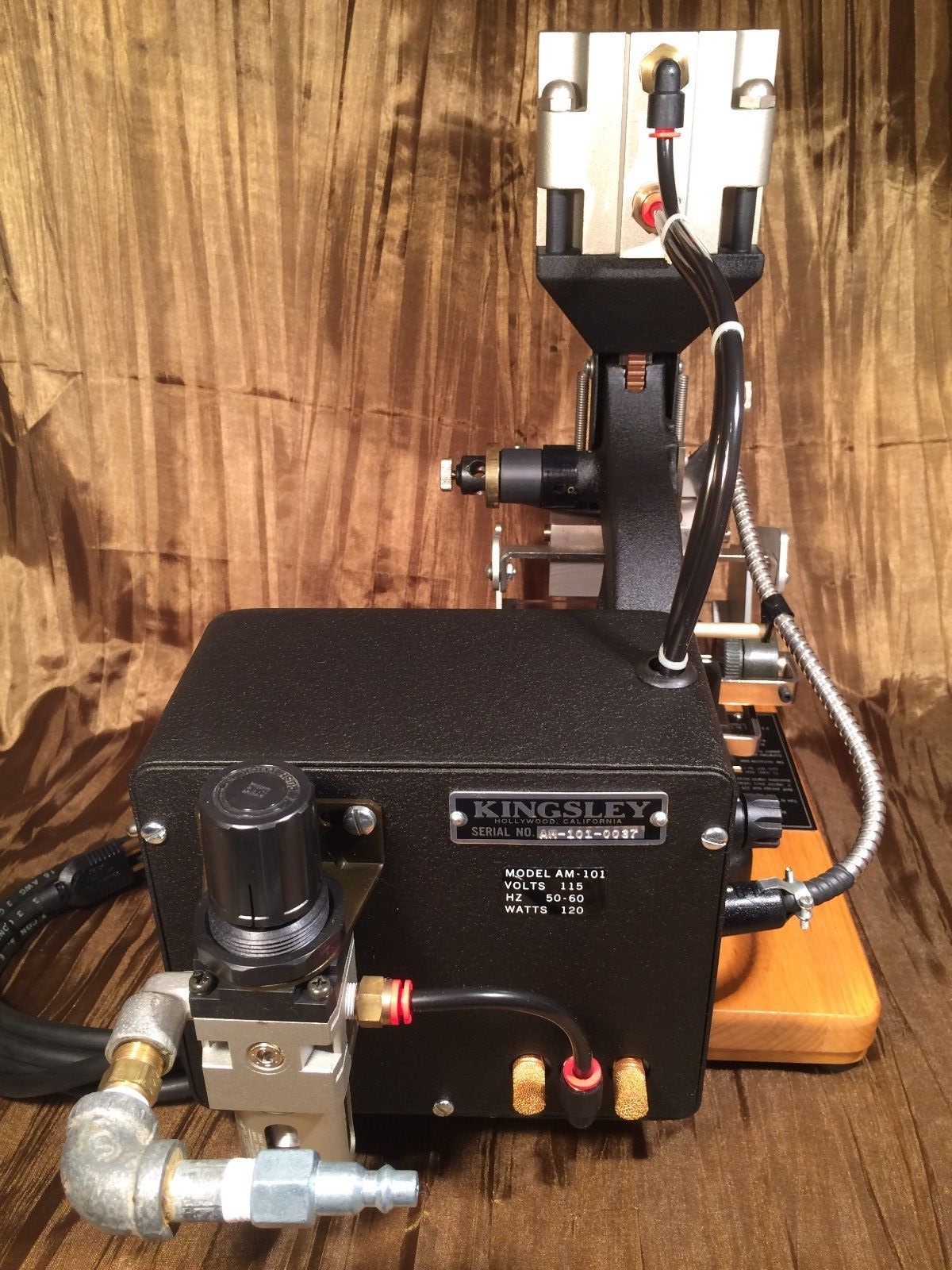 KINGSLEY AM-101 STAMPING MACHINE W/ FOOT PEDAL & VHS INSTRUCTIONS EXCELLENT COND