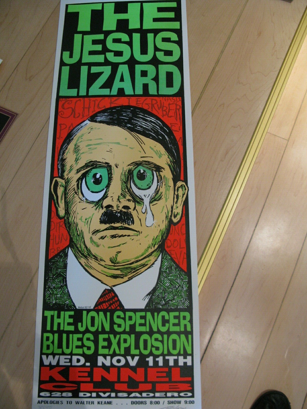 KOZIK JESUS LIZARD ポスター KOZIK JESUS LIZARD ポスター