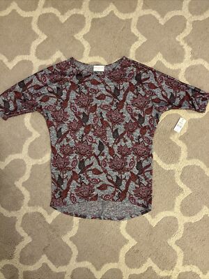 Bobbie Brooks Top Blouse Shirt Stretch Multi Color Women's Small New