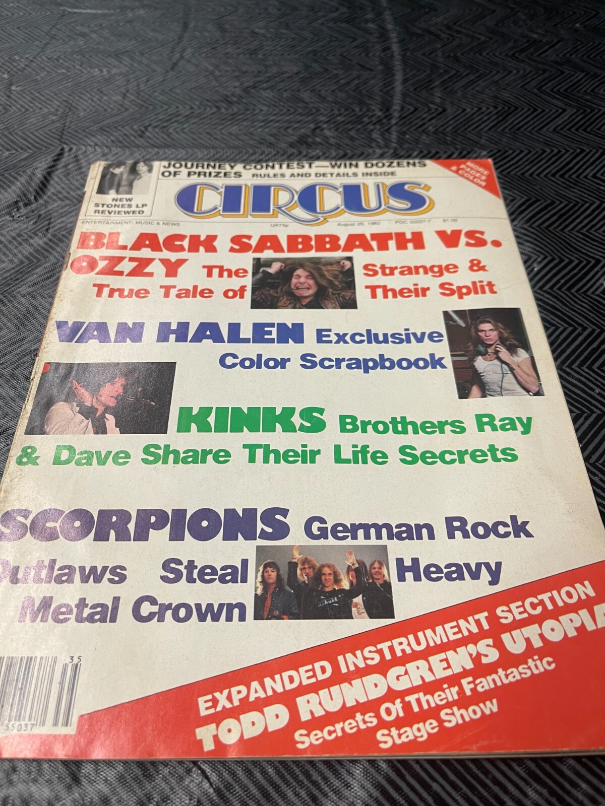 Aug 26 1980 CIRCUS Magazine Van Halen Scrapbook - VG