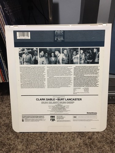 Vintage 1983 Run Silent, Run Deep RCA CED SelectaVision VideoDisc Tested