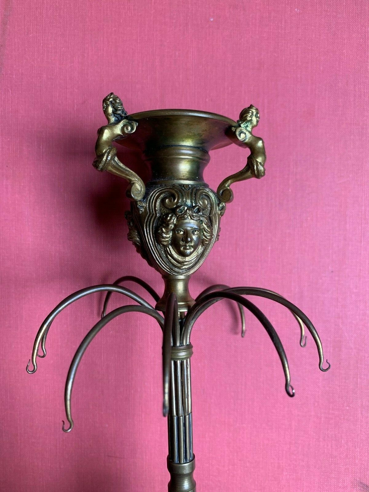 BRONZE CANDLE HOLDER W/O CRYSTALS 12