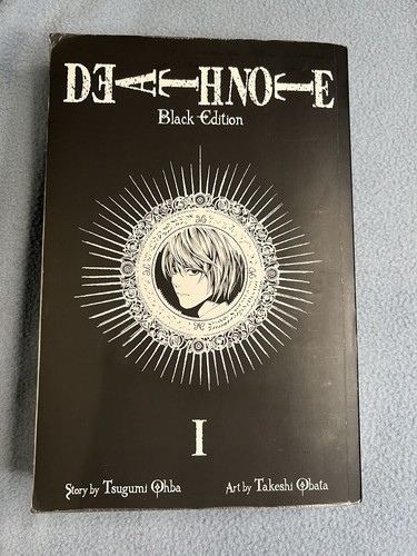 デスノート　第１巻　初版　帯　Death Note Volume 1st Ed Death Note Volume 1 BLACK EDITION by Tsugumi Ohba and Takeshi