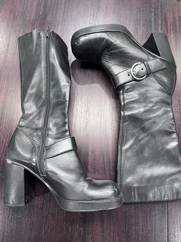 靴 90s archive leather boot y2k 90s archive leather boot y2k