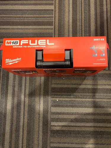 Milwaukee 2897-22 M18 Fuel 2-Tool Combo Kit. Lithium Ion Batteries 5.0