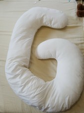 Leachco Snoogle Total Body Pillow White - with 2 covers | eBay